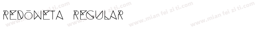 Redoneta Regular字体转换
